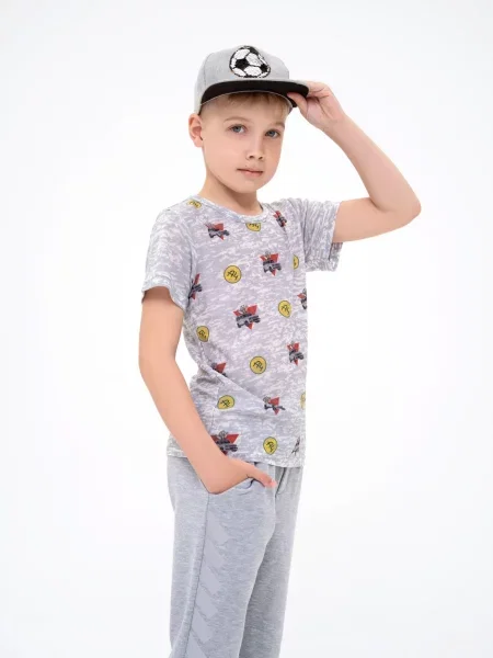 Дитяча Футболка ISSA Plus сірий