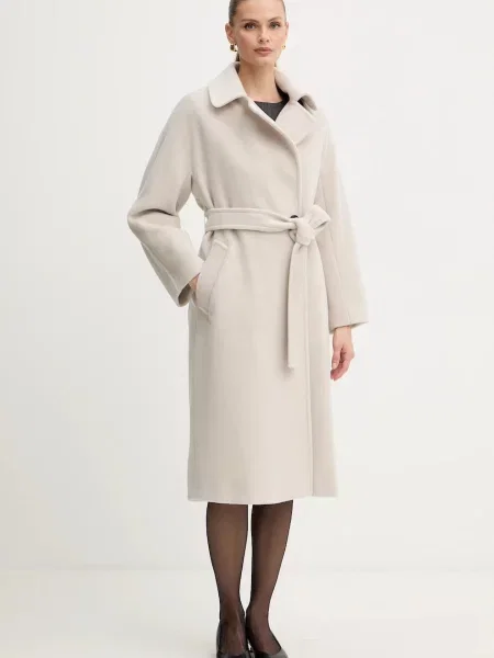 Marella płaszcz wełniany beżowy