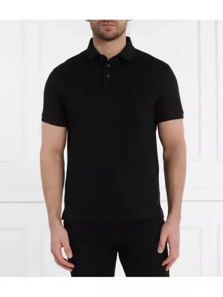 Tricou polo Emporio Armani negru
