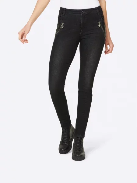 Heine Jeans denim negru