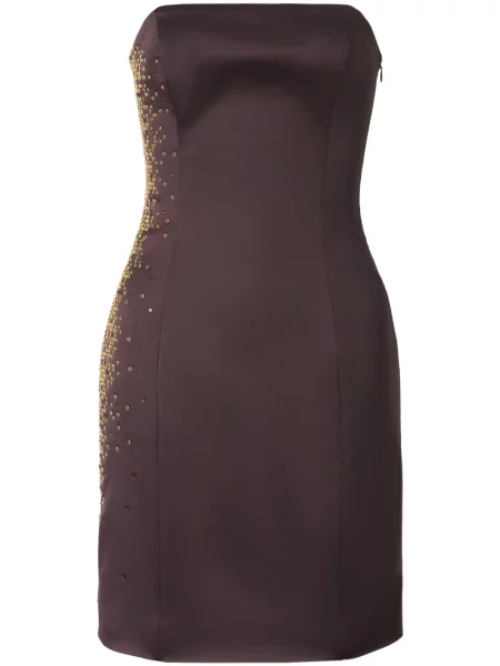 Rochie mini Genny de costum maro