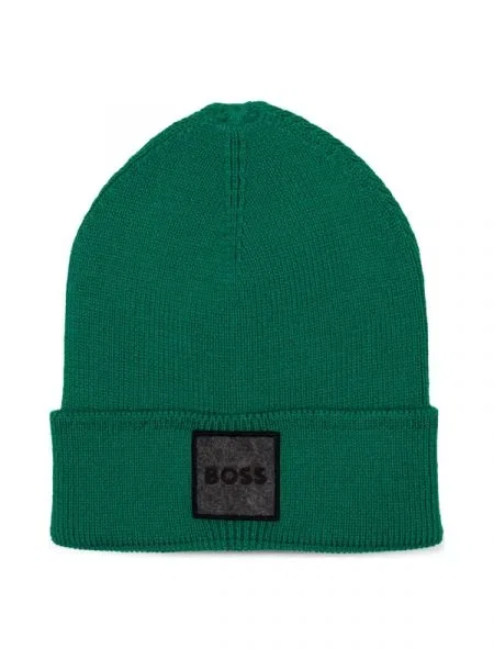 BOSS ORANGE Căciulă foxxy verde