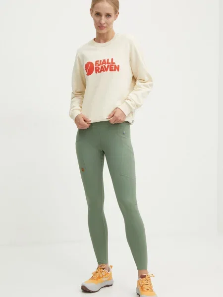 Кофта Fjallraven Fjällräven Logo з принтом бежевий