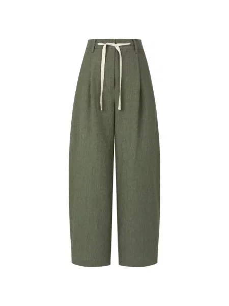 Pantaloni Tomboy cu cordon verde