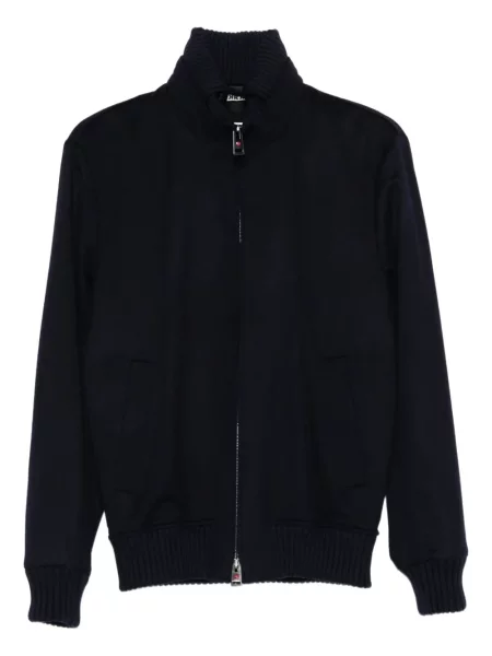 Pletená žebrovaná bunda Kired černá