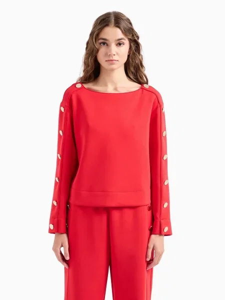 Світшот Emporio Armani Chinese New Year бавовна/поліестер/еластан червоний