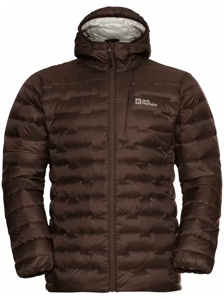 Пуховик Jack Wolfskin коричневый
