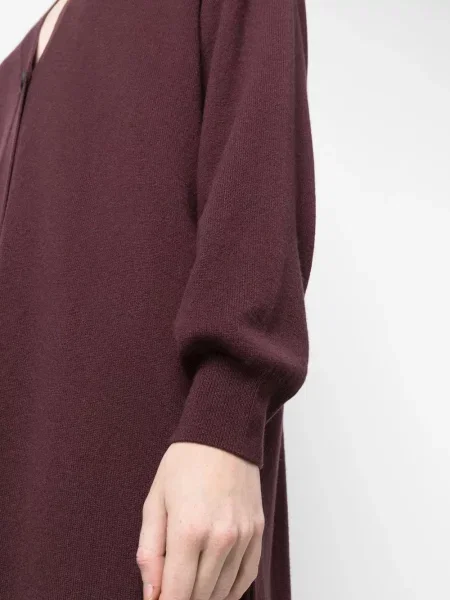 Cardigan Paula din cașmir lung violet