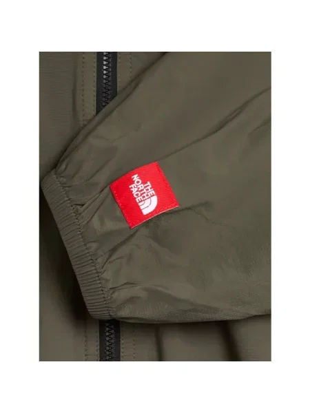 Kurtka The North Face z kapturem czerwona