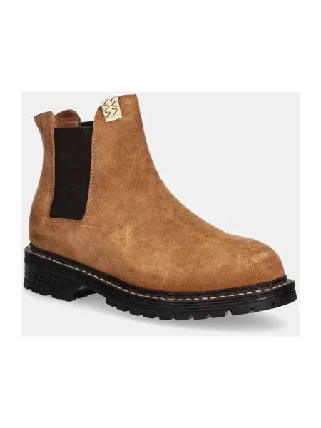 Buty do kostki Visvim zamszowe brązowe