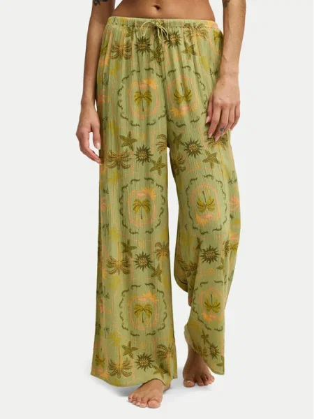 Billabong Pantaloni din Beach Spirit Wide Leg verde