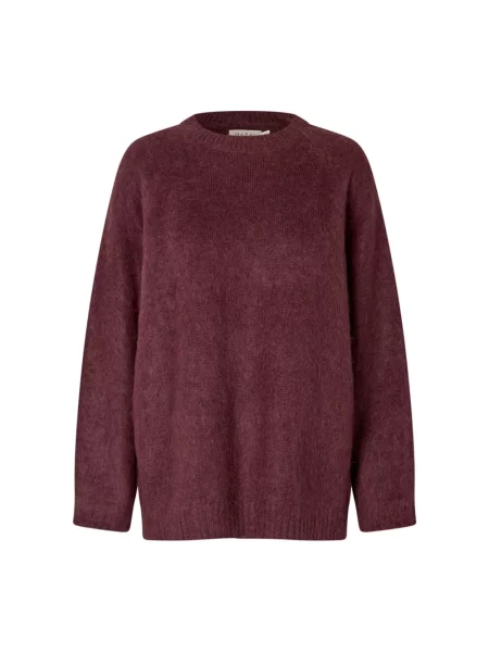 Dzianinowy sweter Masai czerwony