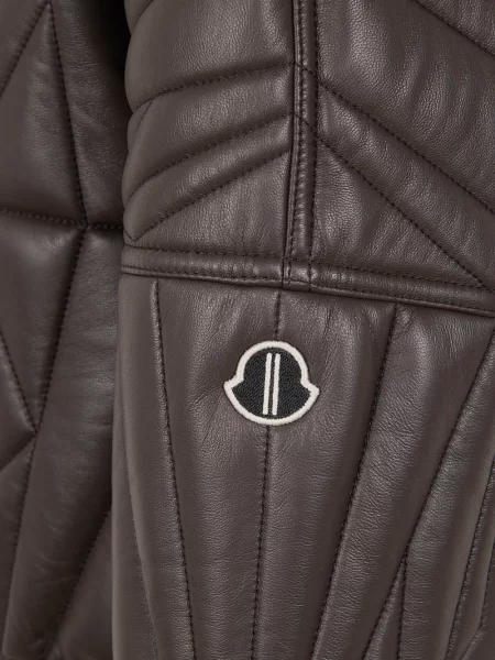 Geanta de piele Moncler + Rick Owens maro
