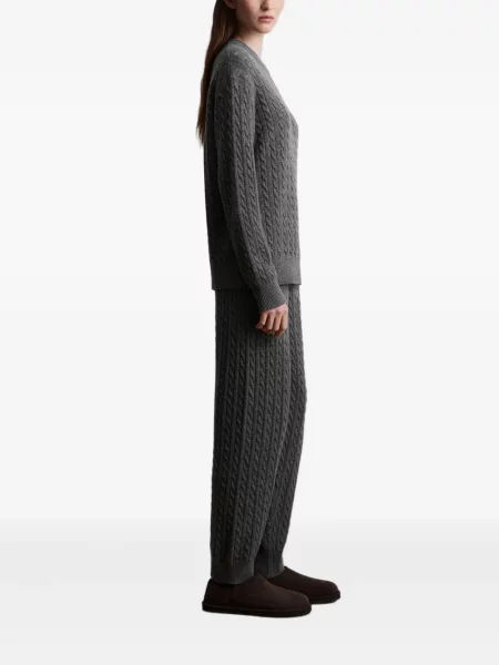 Pantaloni 12 Storeez tricotate gri