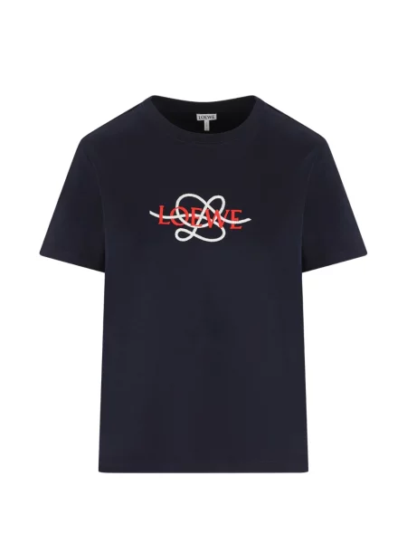 Tricou Loewe cu broderie albastru