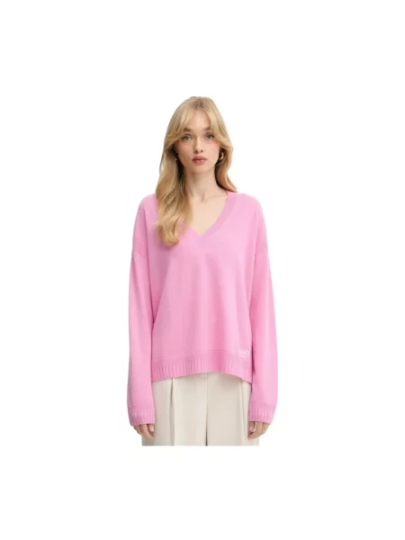 Sweter Liu Jo wełniany różowy
