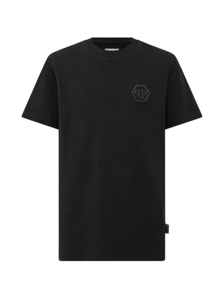 Tricou Philipp Plein cu broderie negru