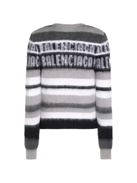 Pulover Balenciaga cu autograf gri