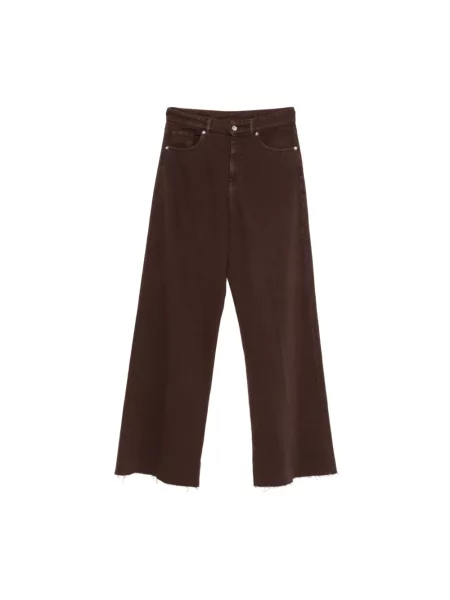 Talia jeansy Nine In The Morning z wysoką talią brązowe