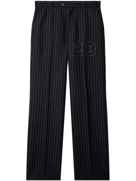 Pantaloni Off-white cu dungi cu imagine alb