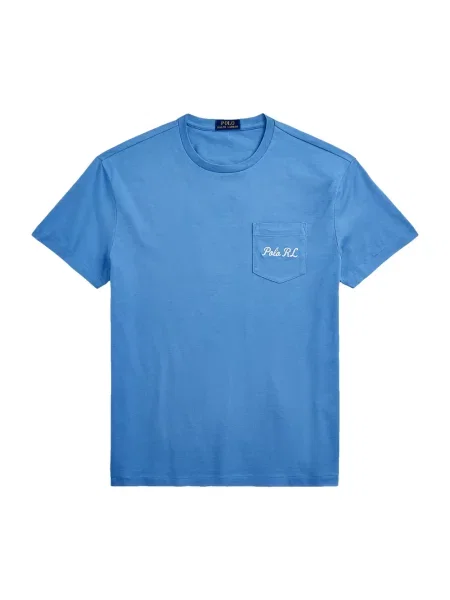 Koszulka polo Polo Ralph Lauren z dżerseju niebieska
