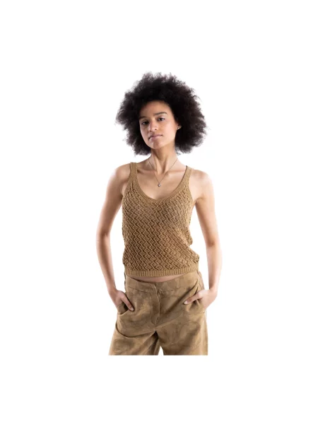 Dzianinowy sweter Marella beżowy
