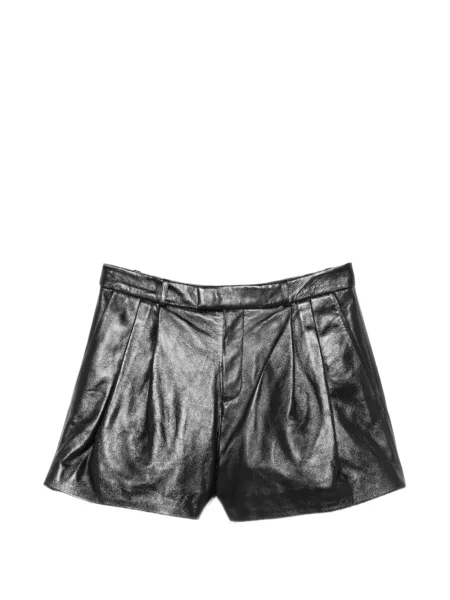 Pantaloni scurți Arma din piele negru
