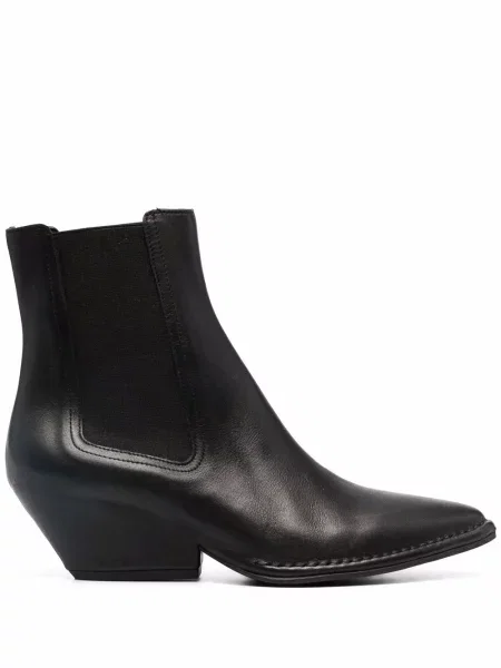 Botine Del Carlo din piele negru