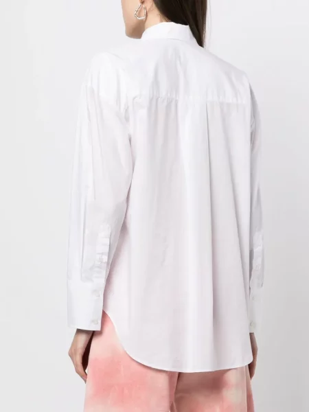 Cămașă Msgm cu imagine din poplin alb