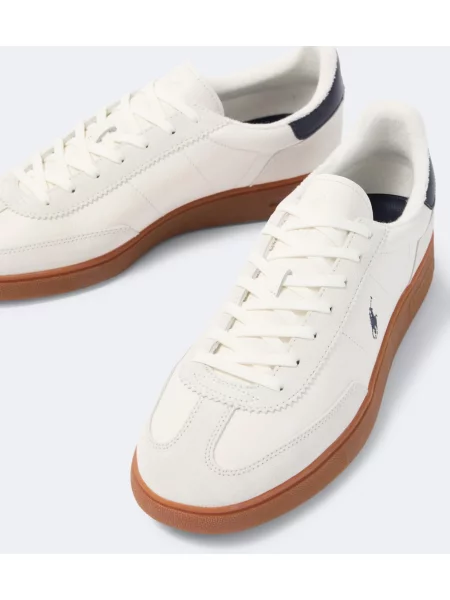 Sneakerși Polo Ralph Lauren din piele alb