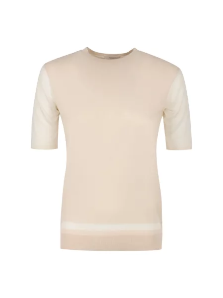 Sweter Agnona żakardowy różowy