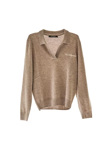Sweter Karl Lagerfeld beżowy