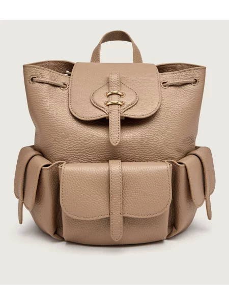 Coccinelle De piele rucsac Coccinelle Mavery bej