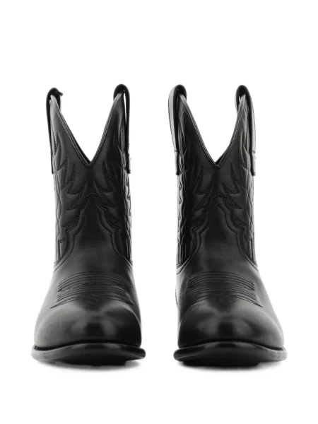 Botine Paul Warmer din piele negru