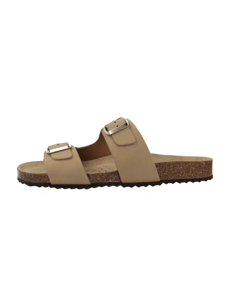 Geox papuci din piele D BRIONIA bej
