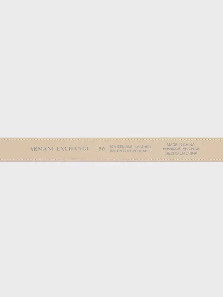 Ремінь Armani Exchange бежевий