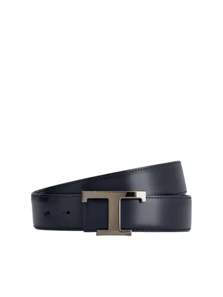 Pasek Tod's skórzany niebieski