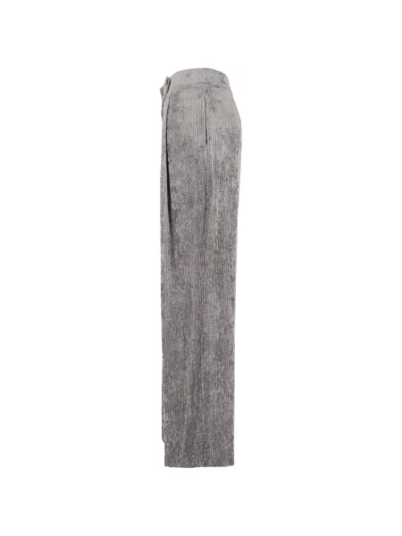Samt hlače Emporio Armani siva