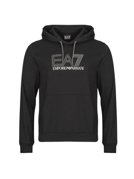 Hanorac cu glugă Emporio Armani Ea7 negru