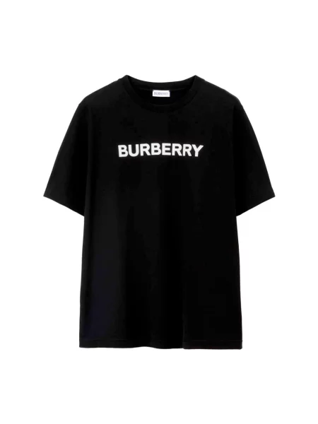 Koszulka Burberry z nadrukiem czarna