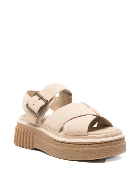 Sandale Clarks cu platformă cu cataramă