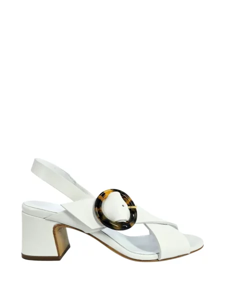 Sandale Madison.maison din piele cu cataramă slingback alb