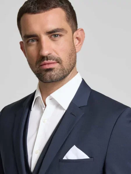 Koszula Hugo Boss casual z długim rękawem biała