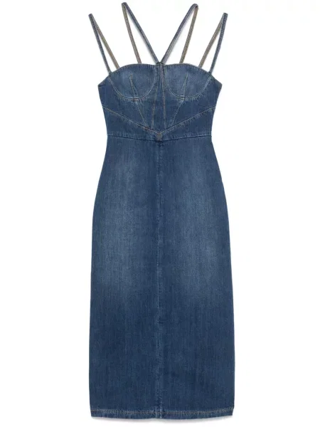 Rochie midi Nensi Dojaka până la genunchi de costum albastru