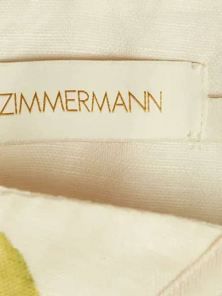 Top Zimmermann w kwiatki z nadrukiem drapowany pomarańczowy