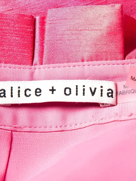 Φούστα πλισέ Alice + Olivia με μήκος μέχρι το γόνατο ροζ
