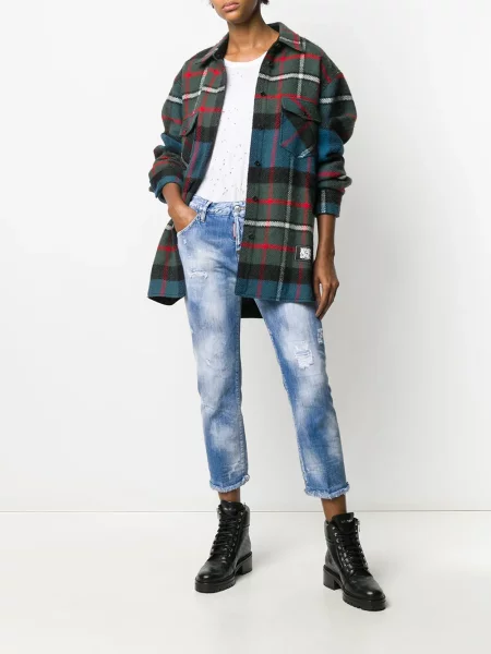 Jeansy dziecięce Dsquared2 niebieskie