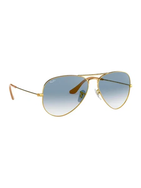 Okulary przeciwsłoneczne Ray-Ban Aviator Classic arista gold/light blue żółte