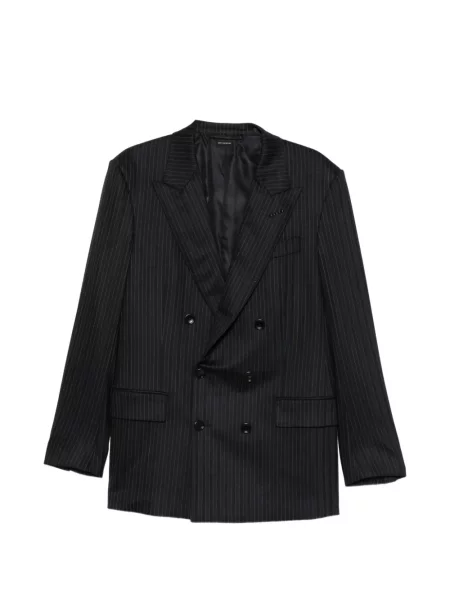 Costum Tom Ford cu două rânduri de nasturi albastru