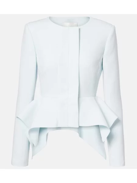 Cu peplum sacou Roland Mouret albastru